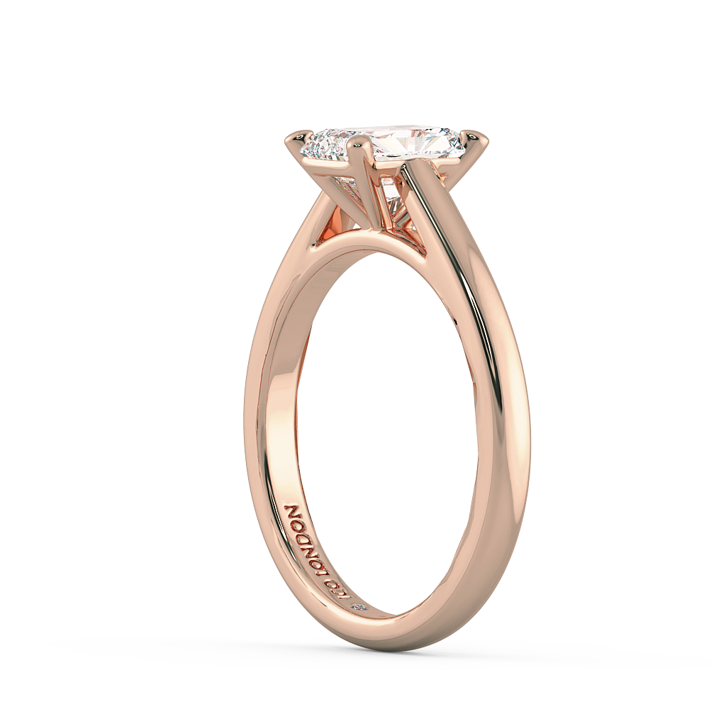 Radiant Solitaire Engagement Rings