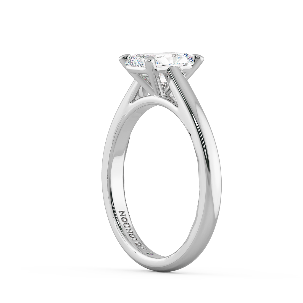 Radiant Solitaire Engagement Rings