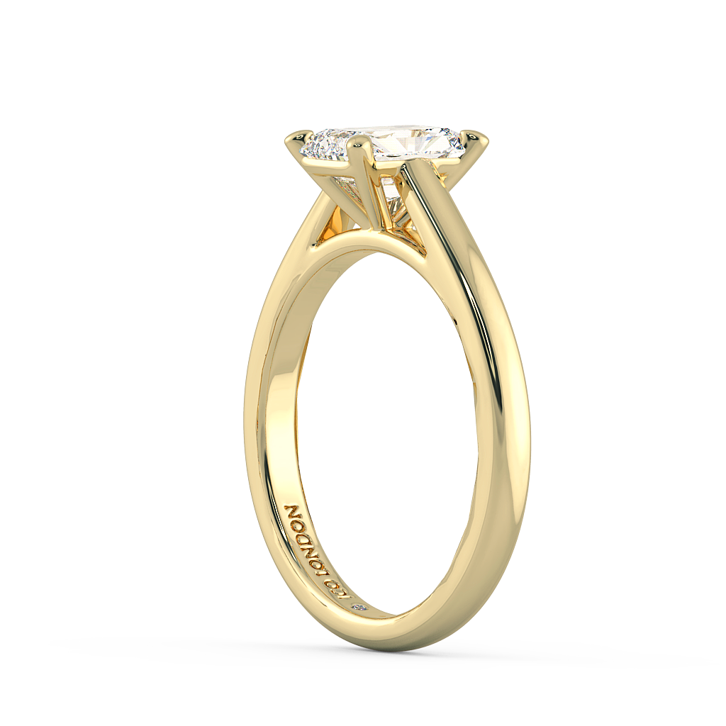 Radiant Solitaire Engagement Rings