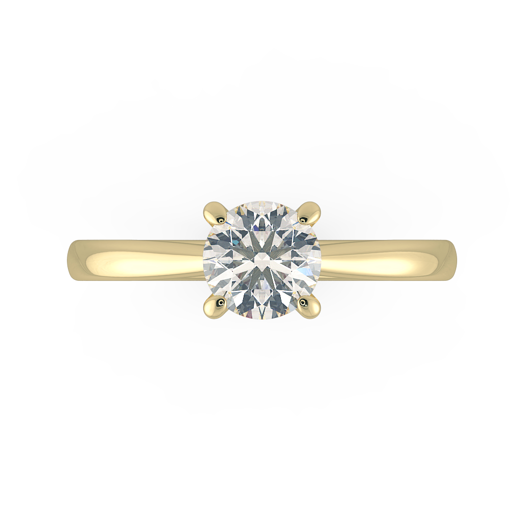 Round Solitaire Engagement Rings