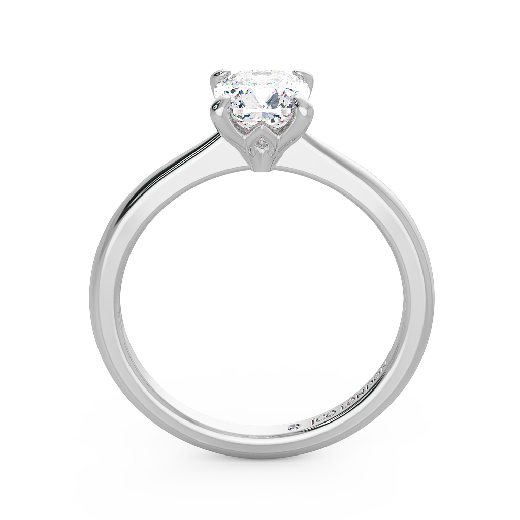 Cushion Solitaire Engagement Rings