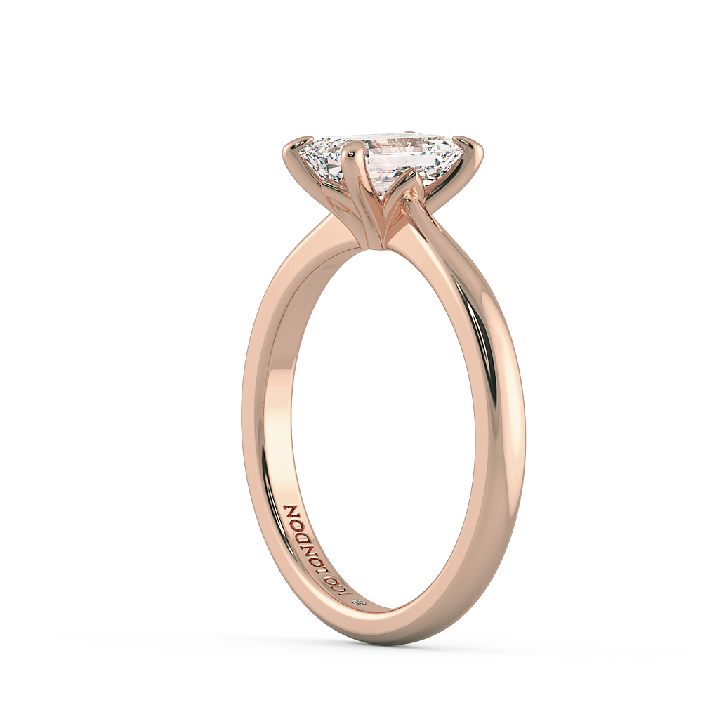 Emerald Solitaire Engagement Rings