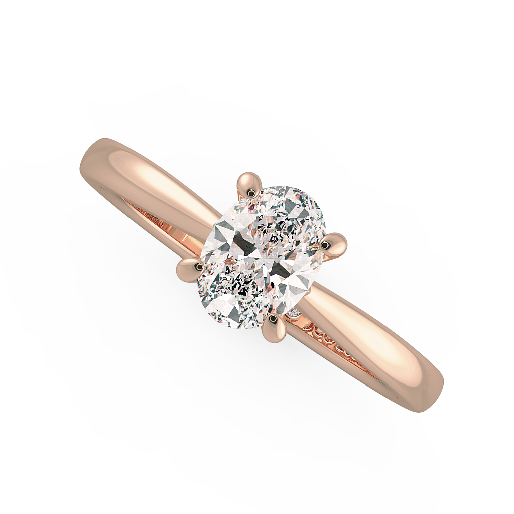 Oval Solitaire Engagement Rings