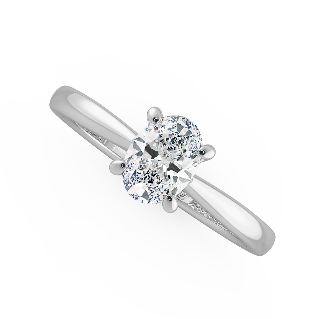 Oval Solitaire Engagement Rings