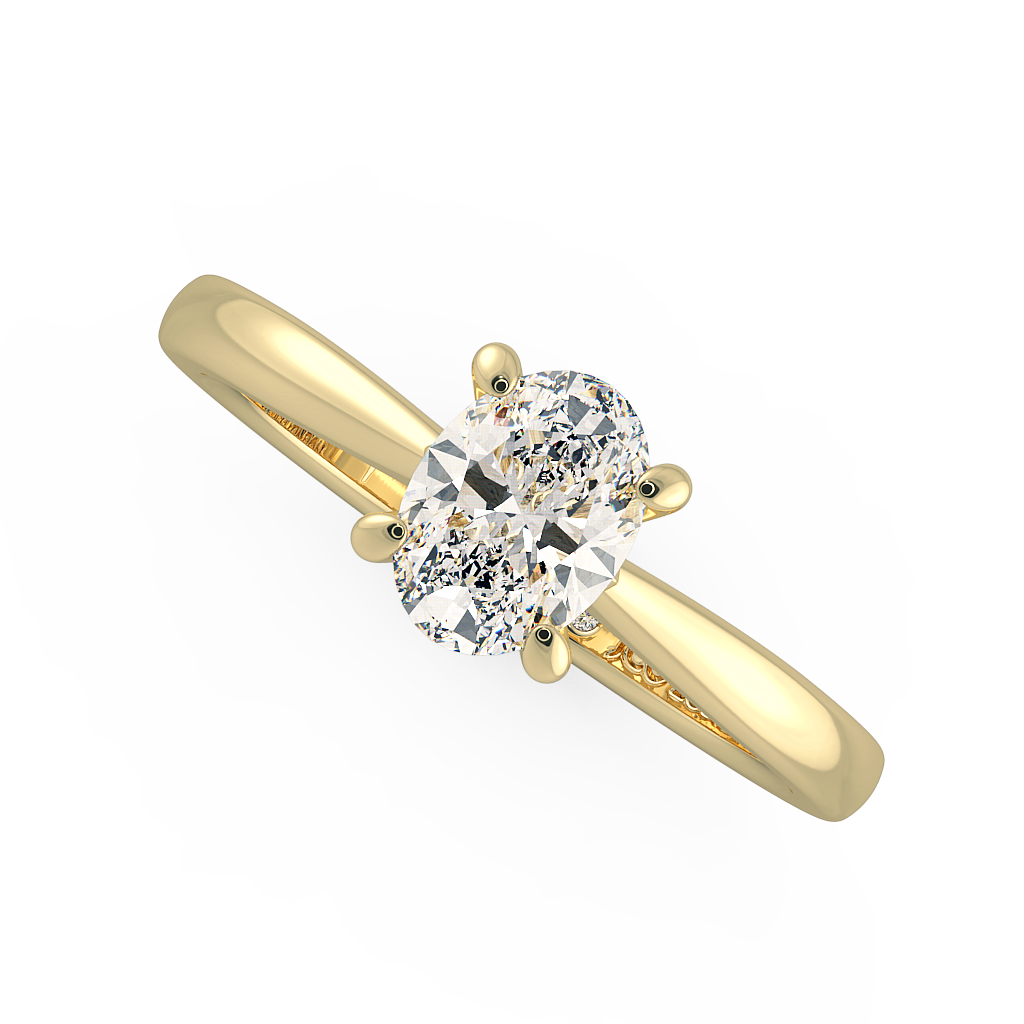 Oval Solitaire Engagement Rings
