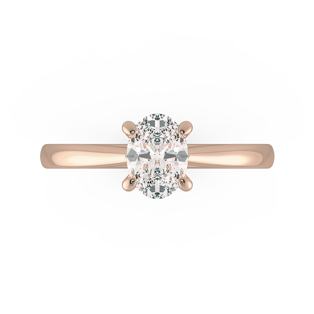 Oval Solitaire Engagement Rings