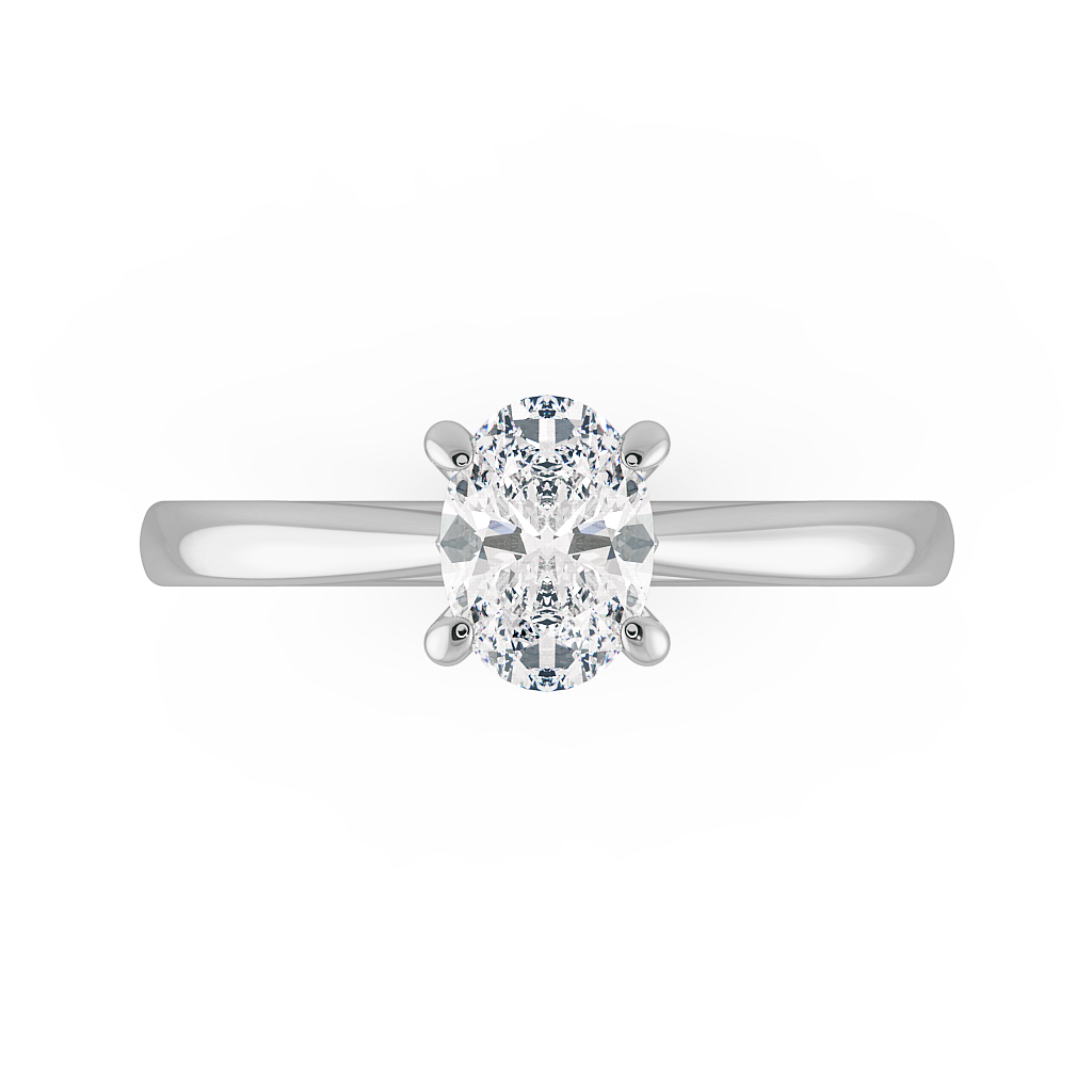Oval Solitaire Engagement Rings