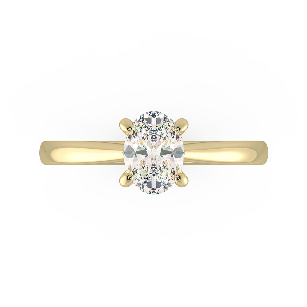 Oval Solitaire Engagement Rings