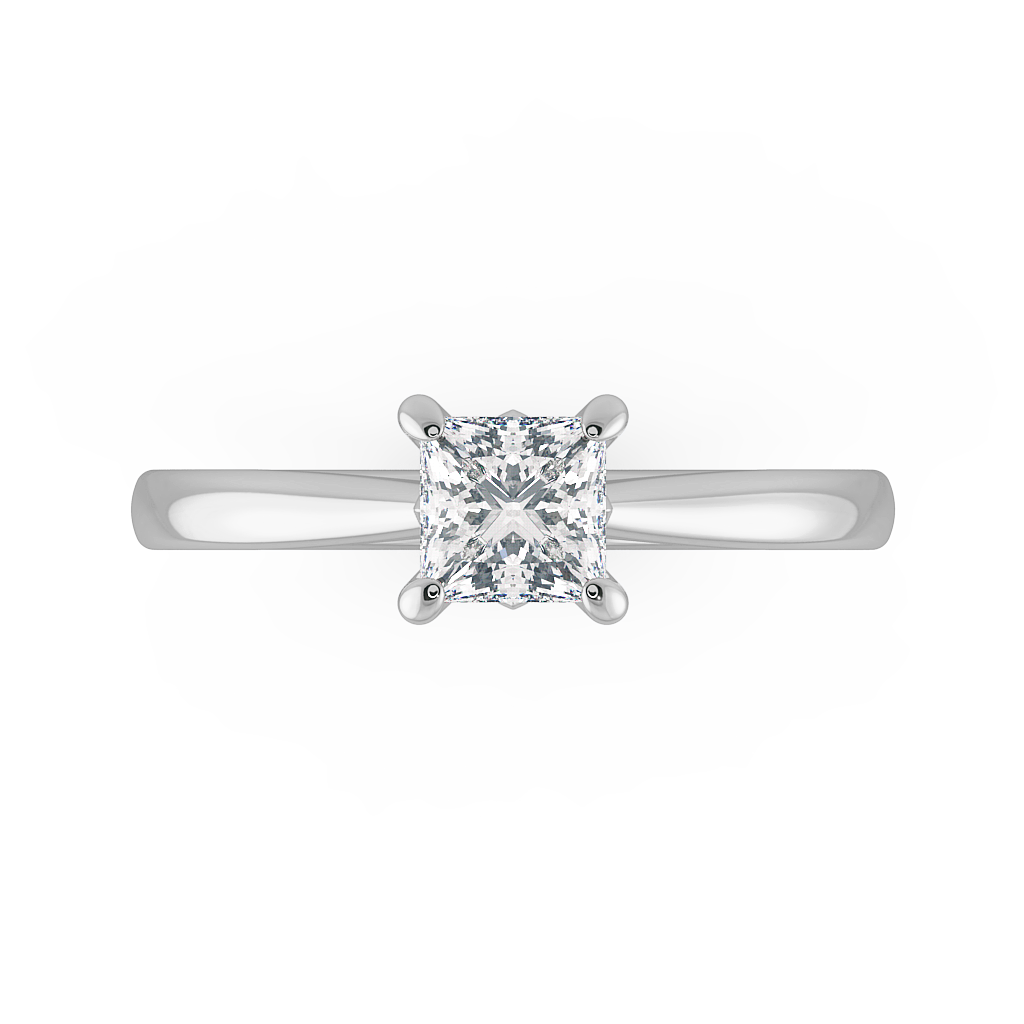 Princess Solitaire Engagement Rings