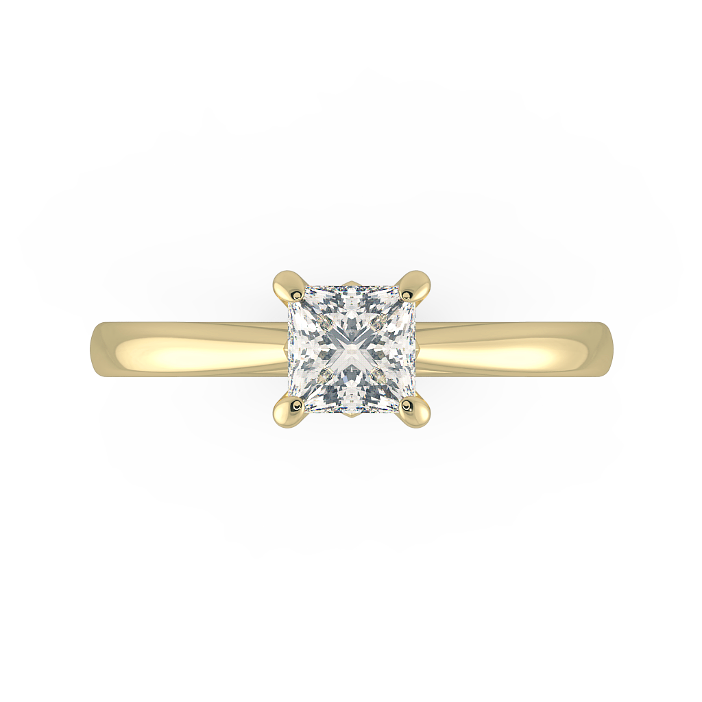 Princess Solitaire Engagement Rings