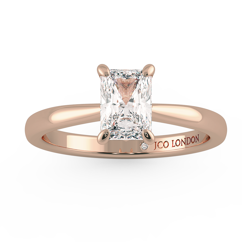 Radiant Solitaire Engagement Rings
