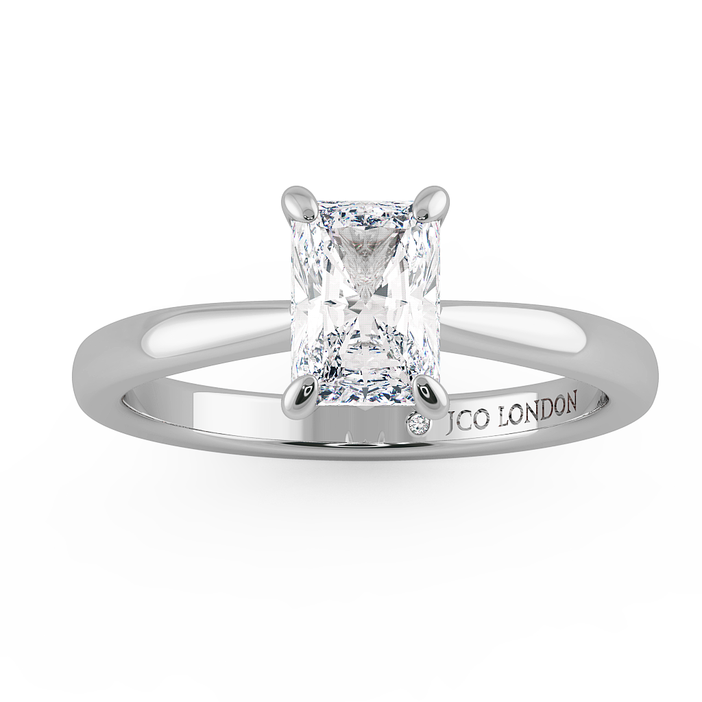 Radiant Solitaire Engagement Rings