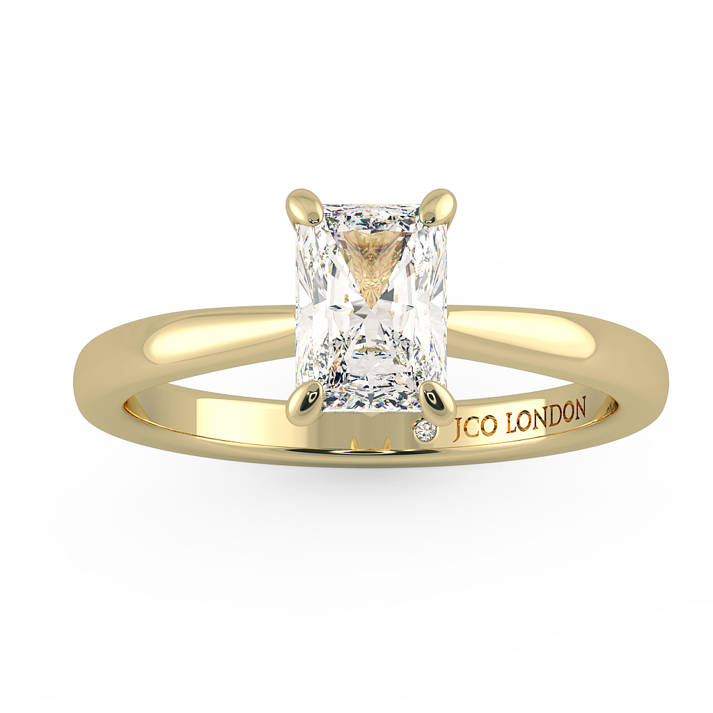 Radiant Solitaire Engagement Rings