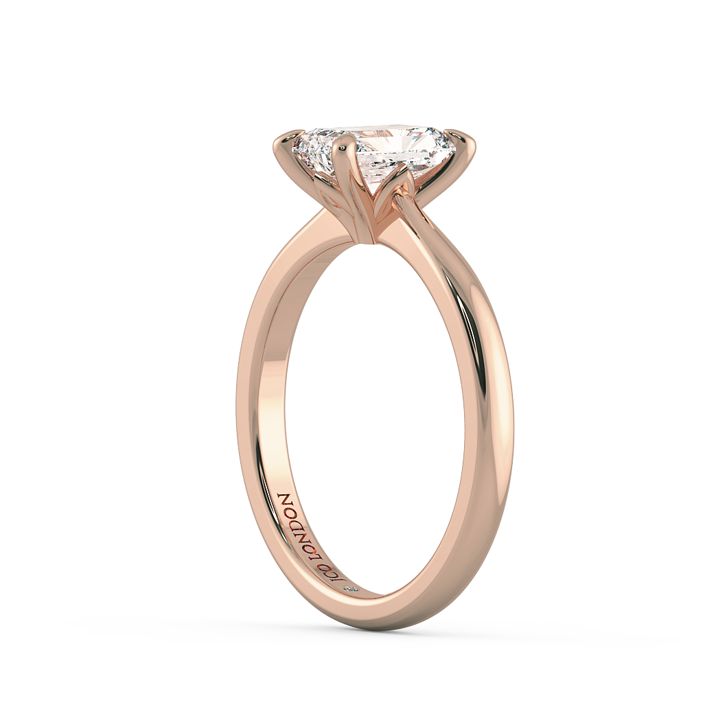 Radiant Solitaire Engagement Rings