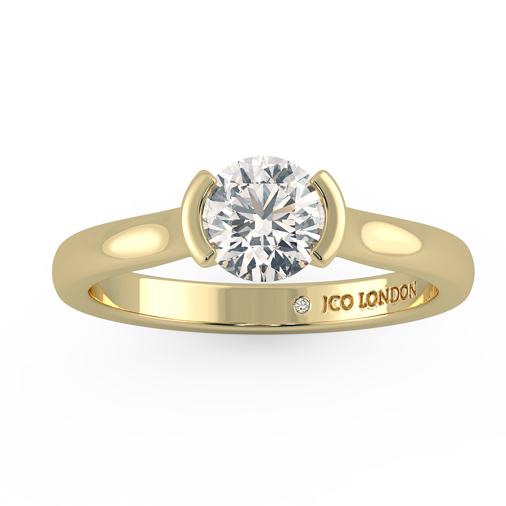 Round Solitaire Engagement Rings