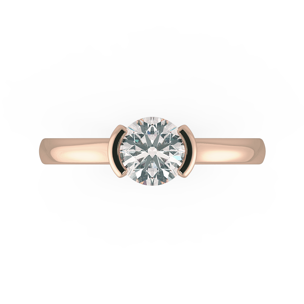 Round Solitaire Engagement Rings