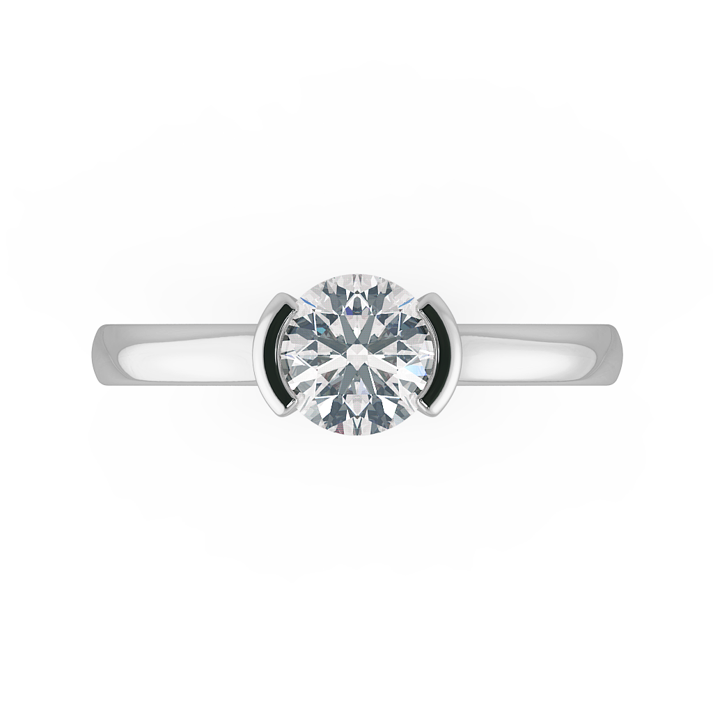 Round Solitaire Engagement Rings