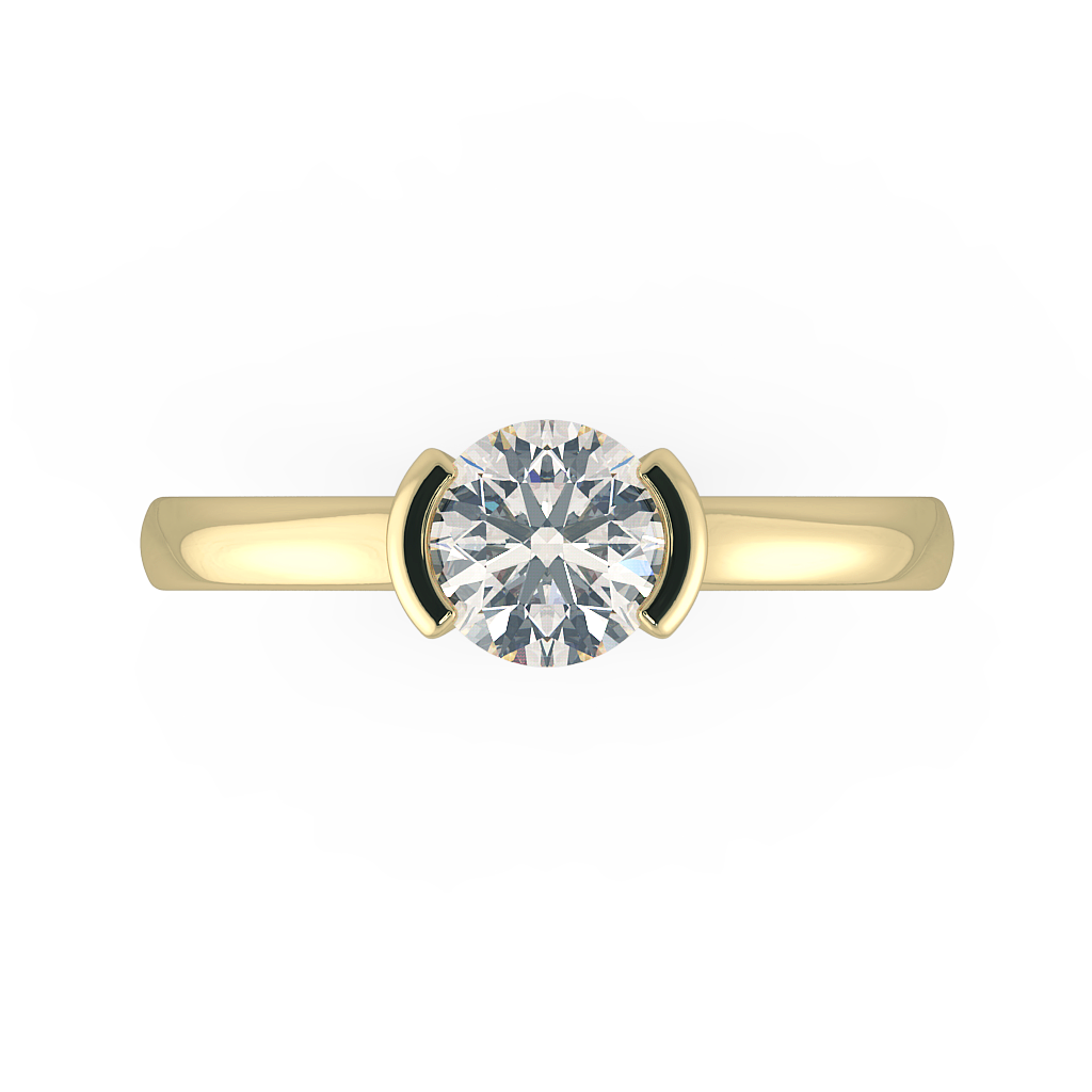 Round Solitaire Engagement Rings