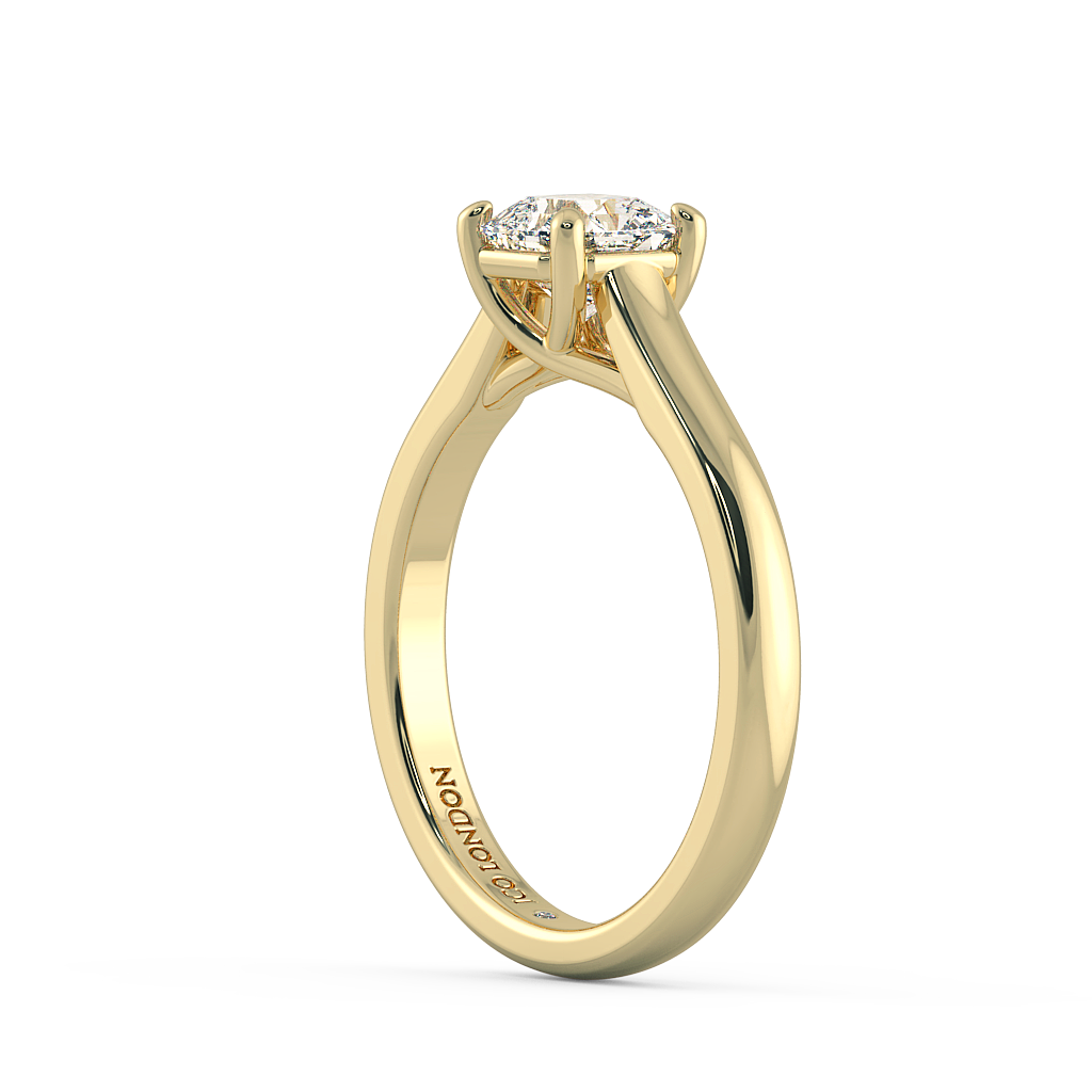 Asscher Solitaire Engagement Rings