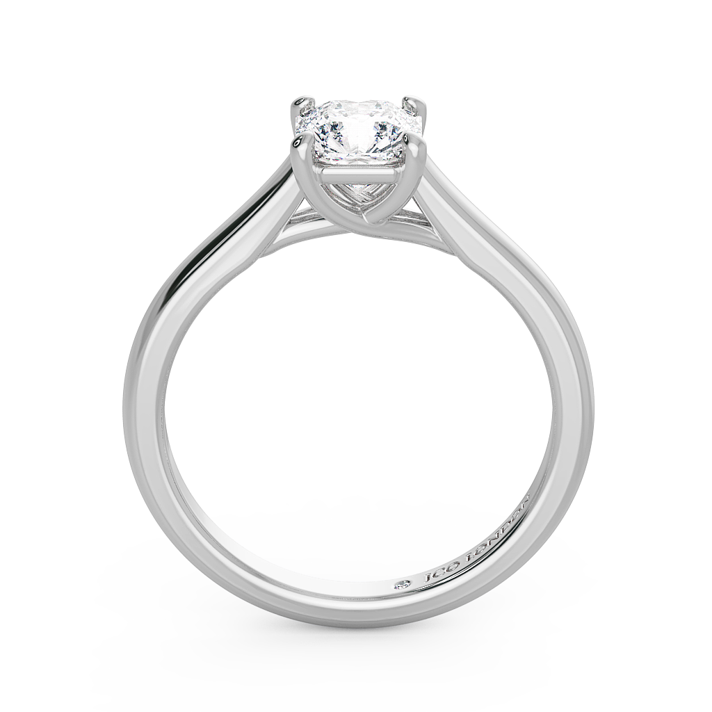 Asscher Solitaire Engagement Rings