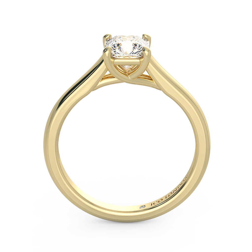 Asscher Solitaire Engagement Rings