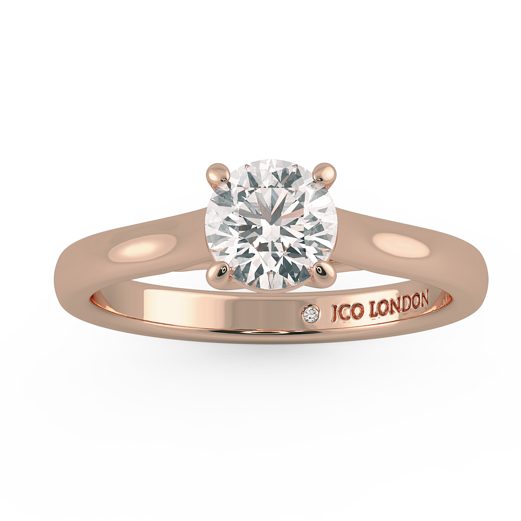 Round Solitaire Engagement Rings