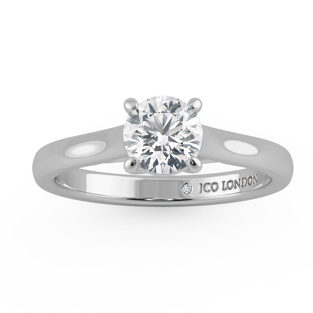 Round Solitaire Engagement Rings