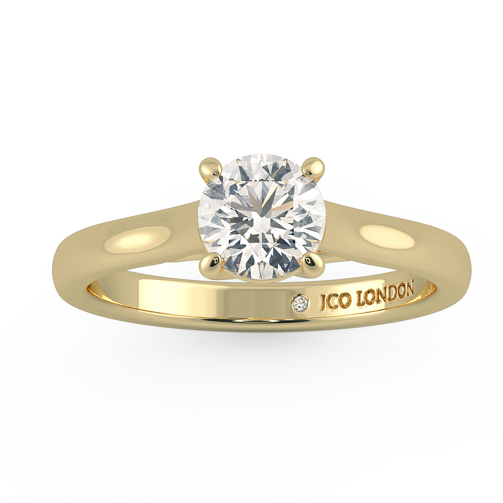 Round Solitaire Engagement Rings