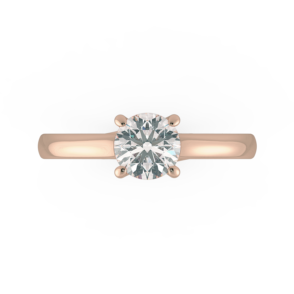 Round Solitaire Engagement Rings