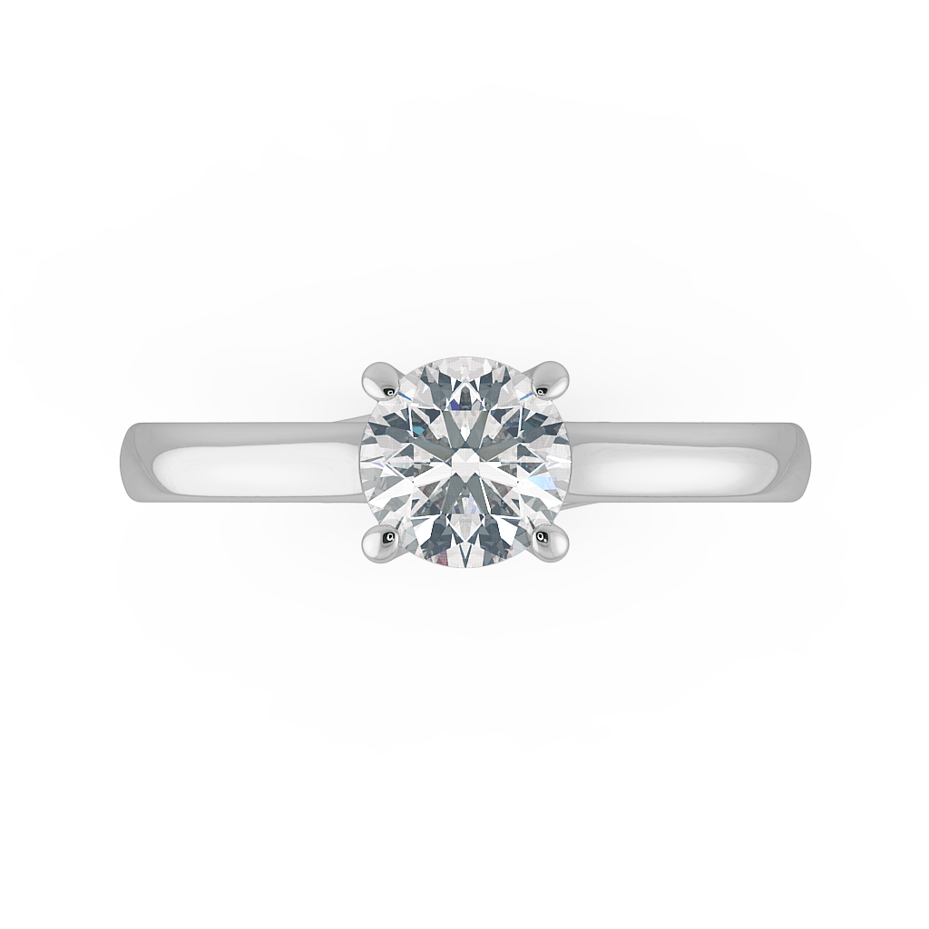 Round Solitaire Engagement Rings