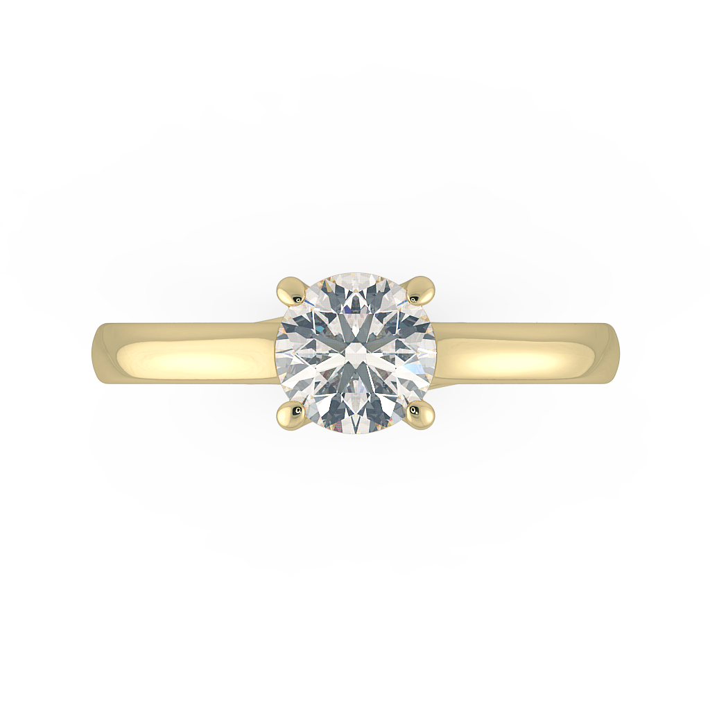 Round Solitaire Engagement Rings