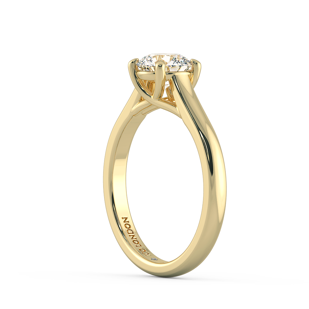 Round Solitaire Engagement Rings
