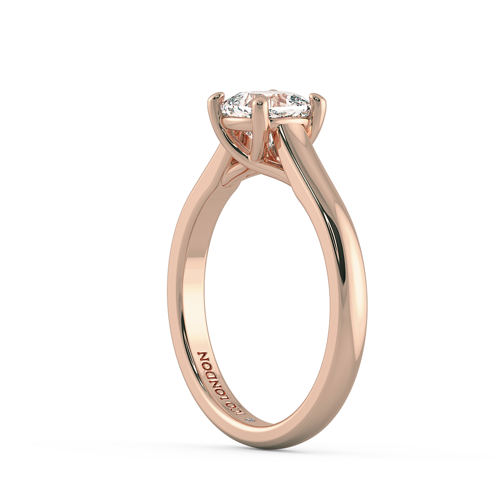 Cushion Solitaire Engagement Rings