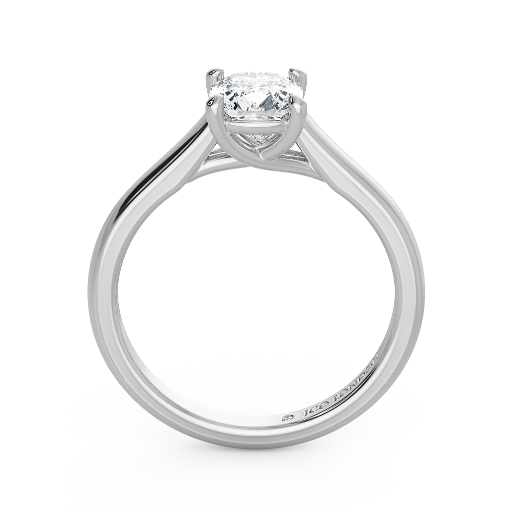 Cushion Solitaire Engagement Rings