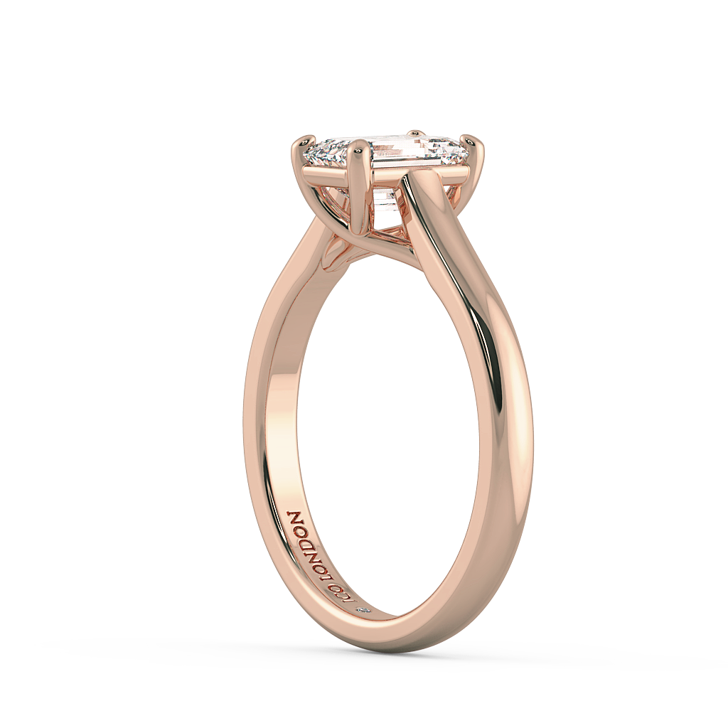 Emerald Solitaire Engagement Rings
