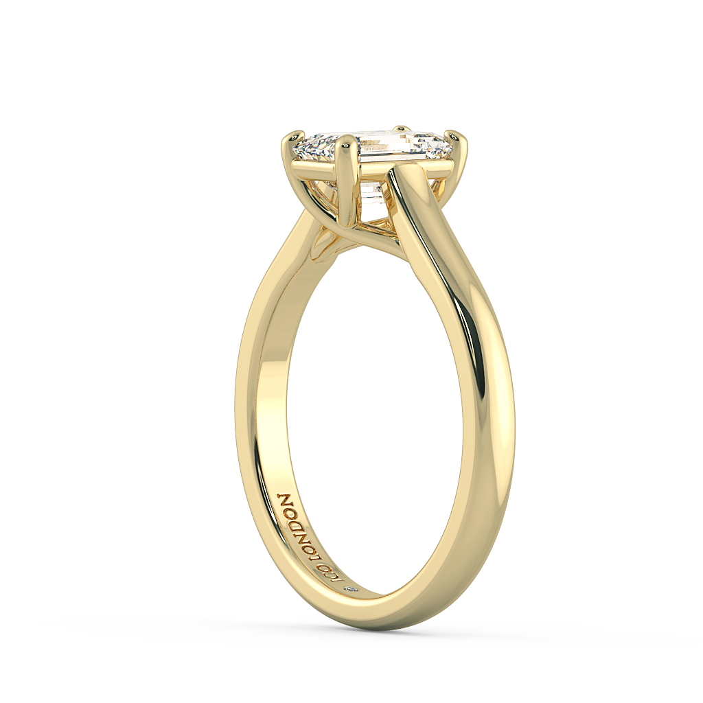 Emerald Solitaire Engagement Rings