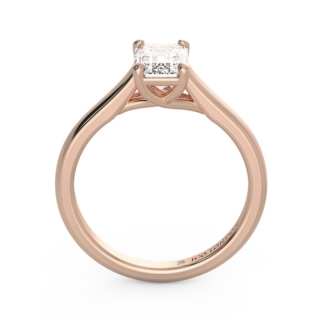 Emerald Solitaire Engagement Rings