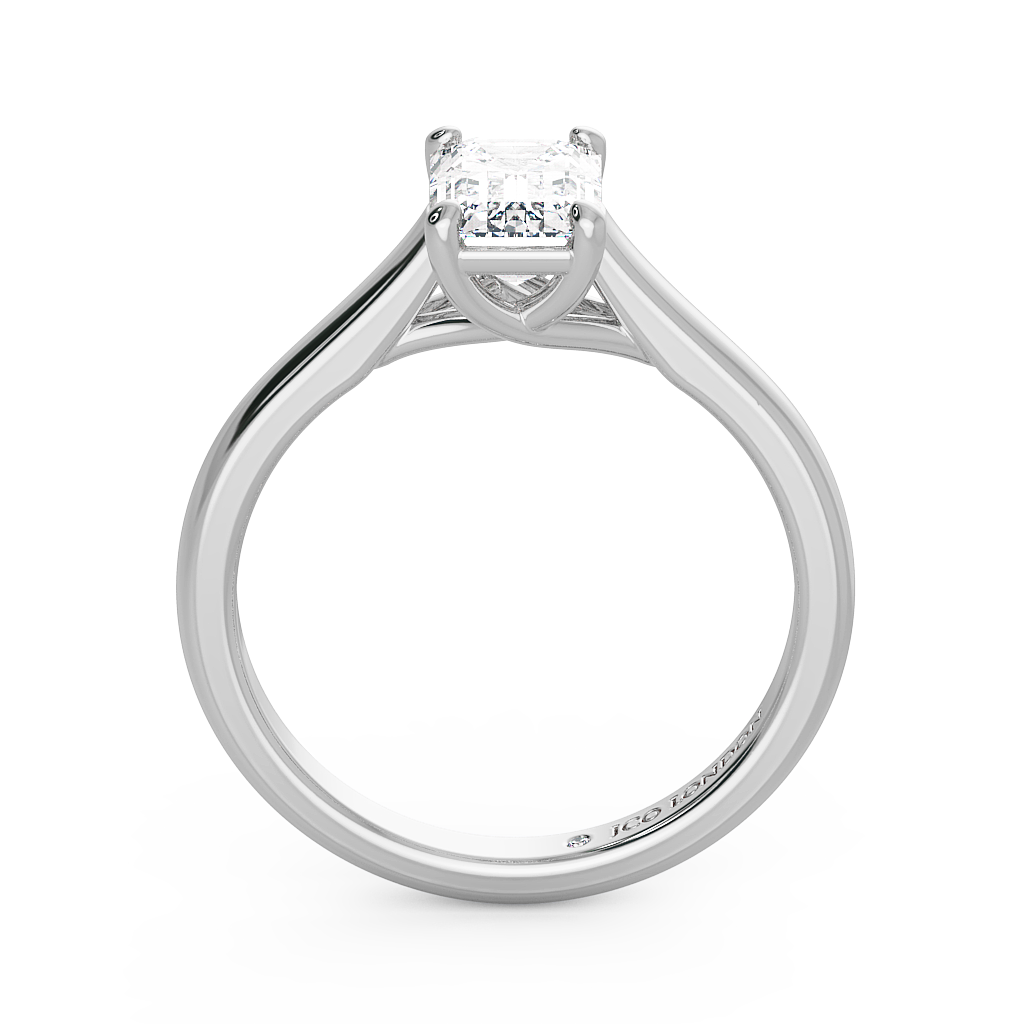 Emerald Solitaire Engagement Rings