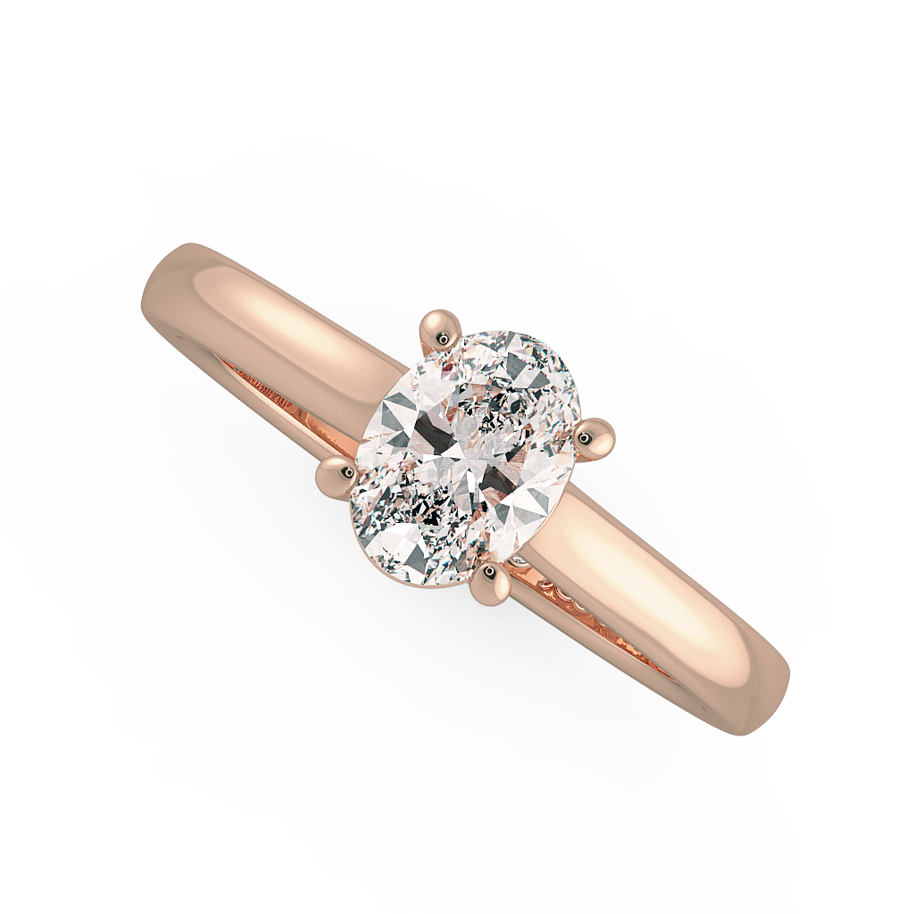 Oval Solitaire Engagement Rings