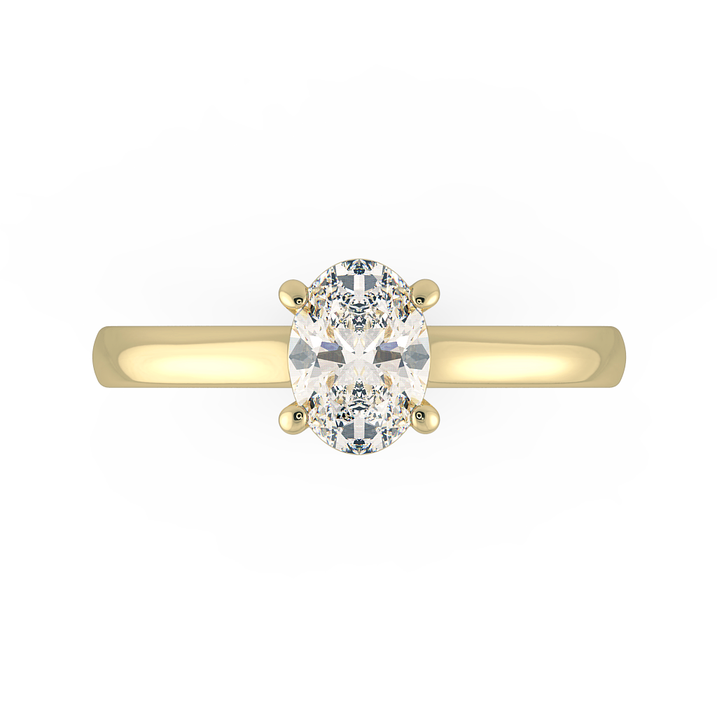 Oval Solitaire Engagement Rings