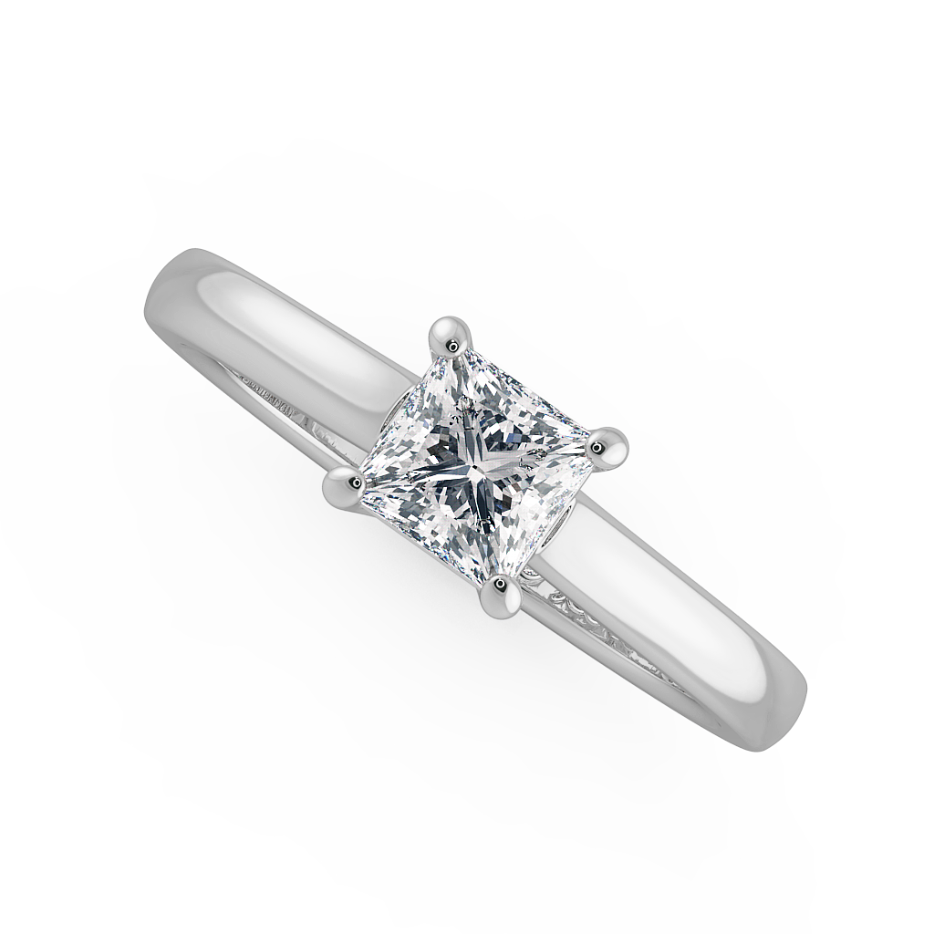 Princess Solitaire Engagement Rings