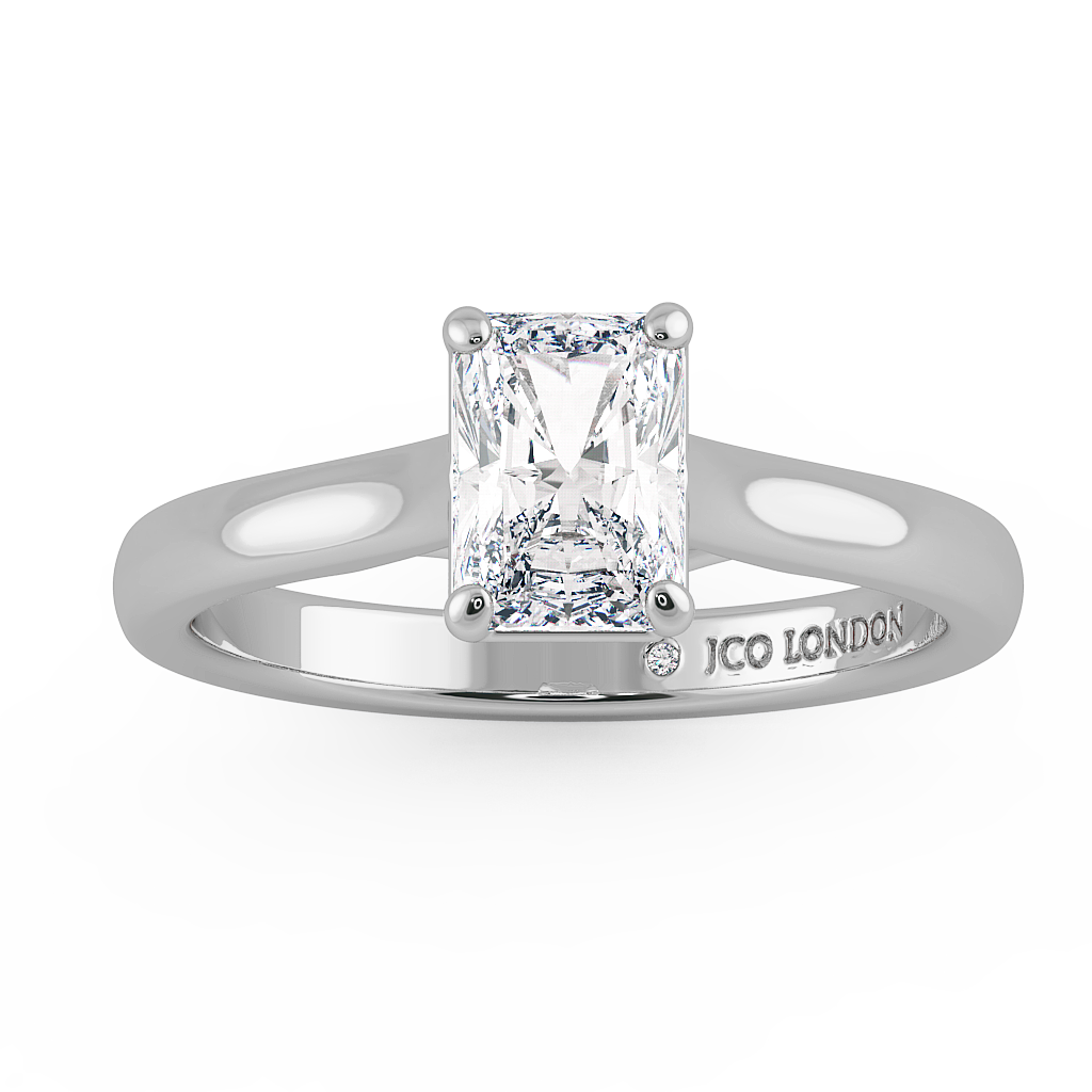 Radiant Solitaire Engagement Rings
