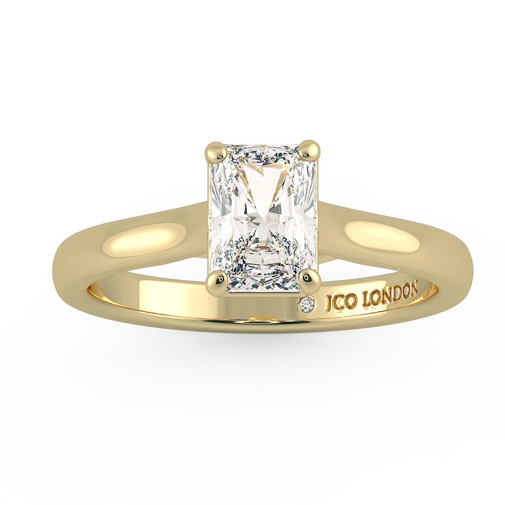 Radiant Solitaire Engagement Rings