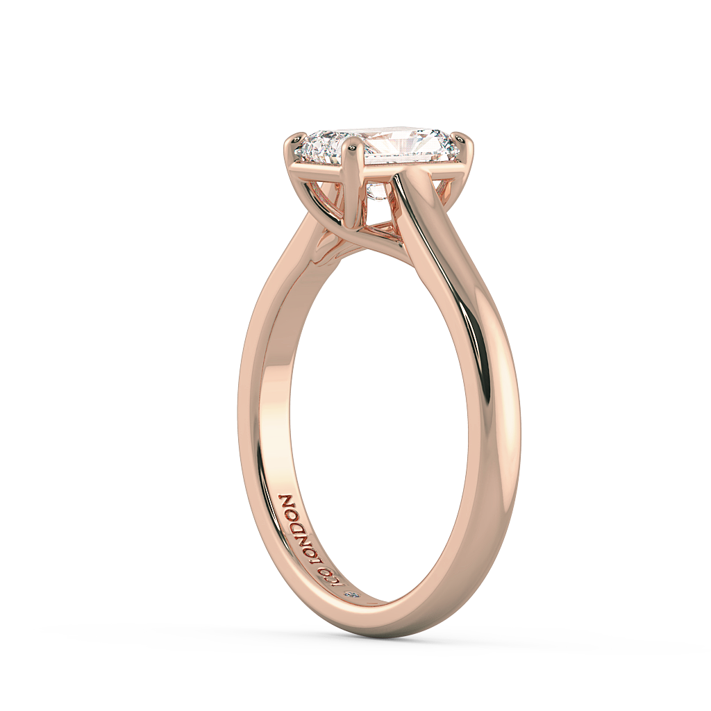 Radiant Solitaire Engagement Rings