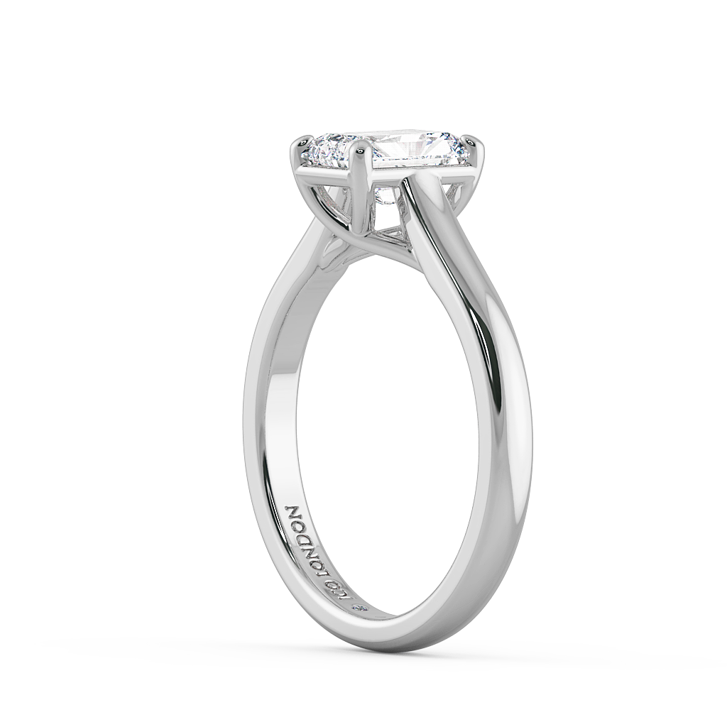 Radiant Solitaire Engagement Rings
