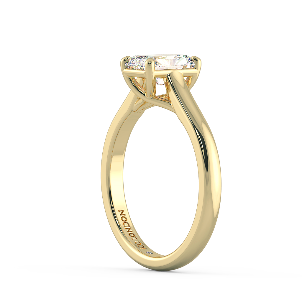 Radiant Solitaire Engagement Rings