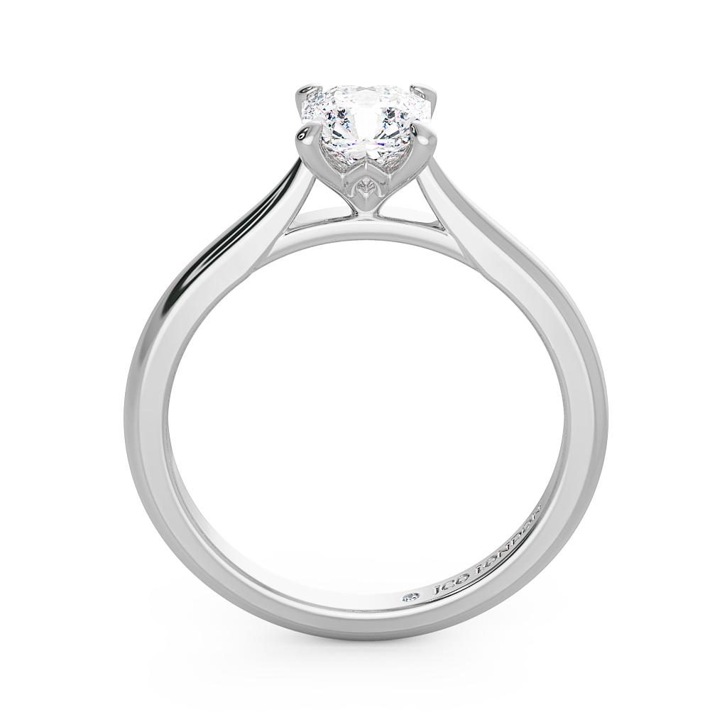 Asscher Solitaire Engagement Rings