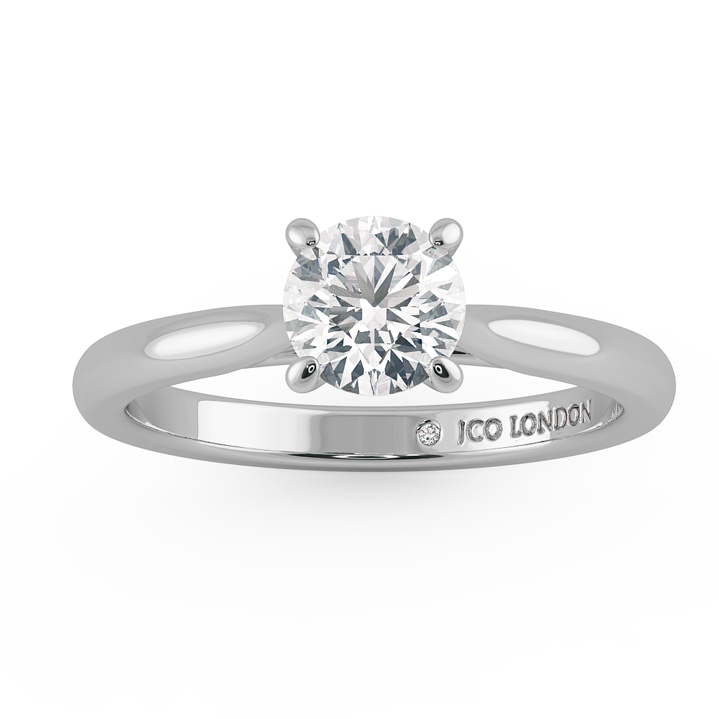 Round Solitaire Engagement Rings