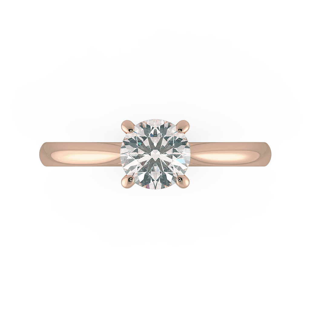 Round Solitaire Engagement Rings