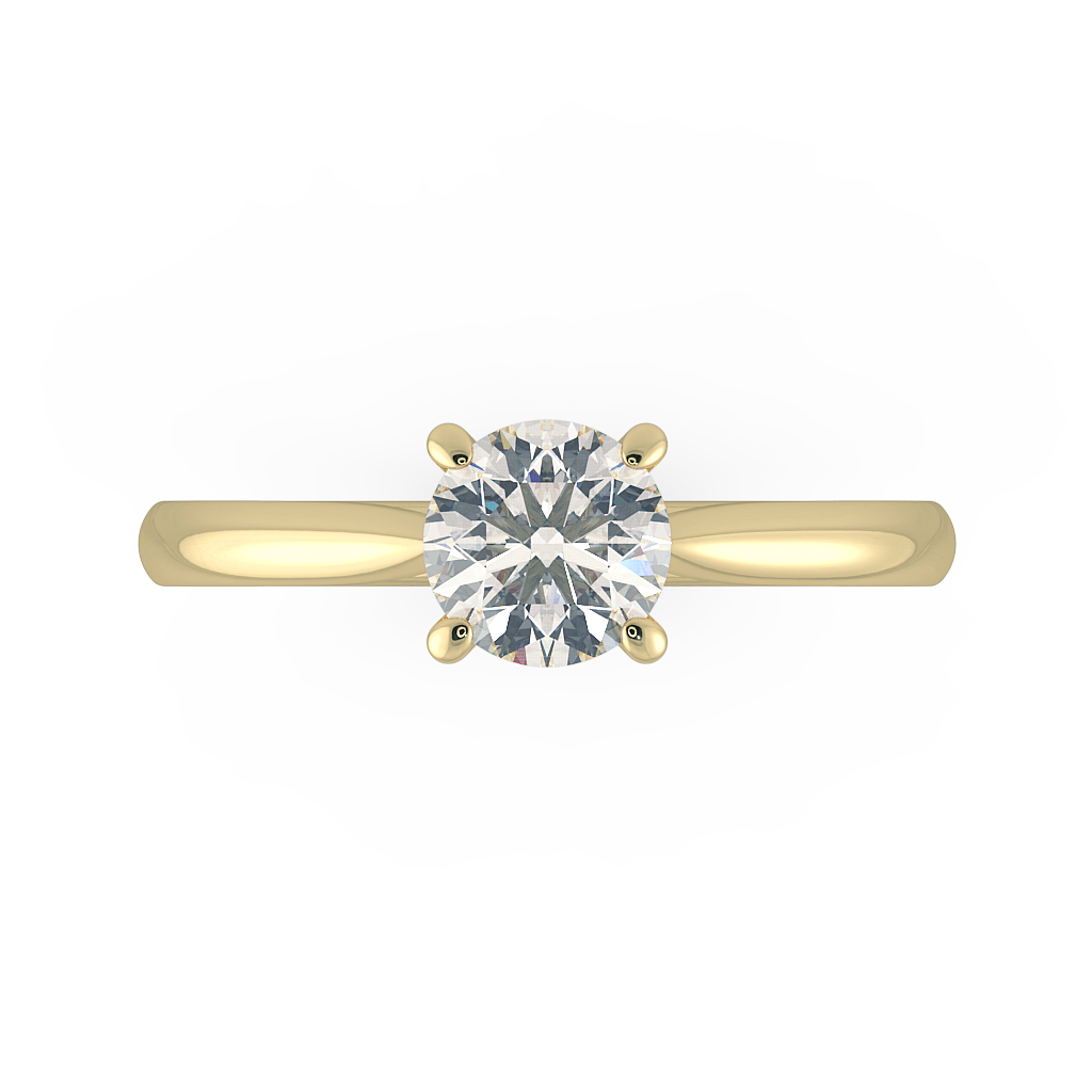 Round Solitaire Engagement Rings